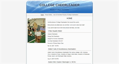 Desktop Screenshot of college.cheerleader.com