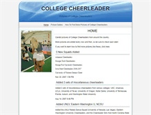 Tablet Screenshot of college.cheerleader.com